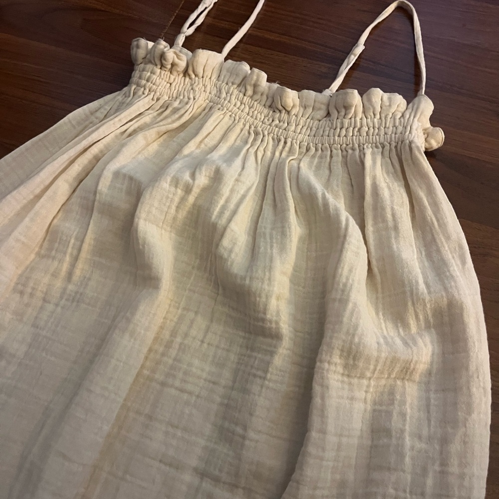 Cream Sleeveless Dress
